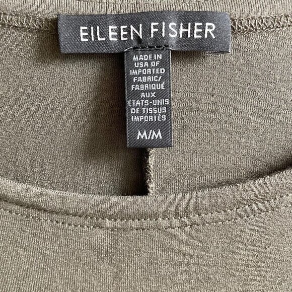 Eileen Fisher System Viscose Jersey Top Medium Lightweight Stretch Crew Neck‎ - Picture 8 of 11